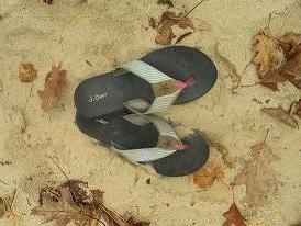 J.Crew flip-flop pair
