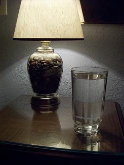 small glass of water