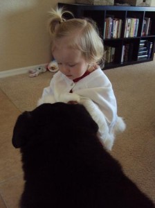 Sky and Jack in cape