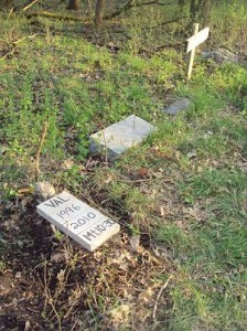 Val's grave