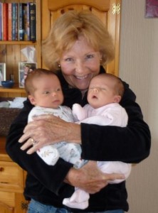 Grandma M. with twins