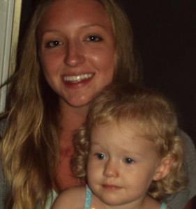 Skylar with Auntie Gitta