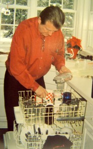 Nate loading dishwasher