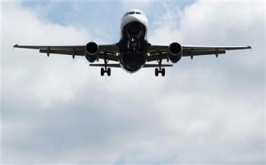 A British Airways airplane comes in to land at Heathrow Airport in west London