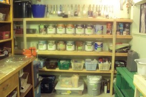 New paint shelves