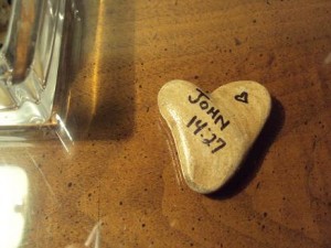 Heart Scripture rock