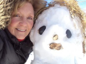 Snow lady self-portrait