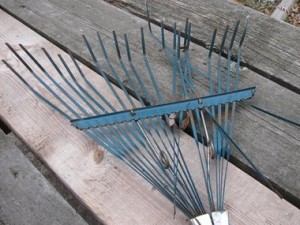 Broken rake