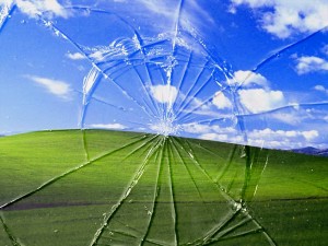 Cracked window