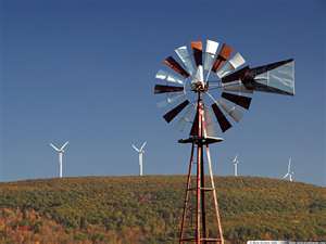 Old-fashioned windmill