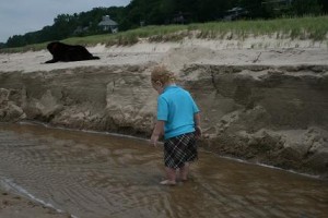 Washing away the sand