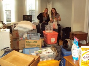 Weezi and Marta unpack