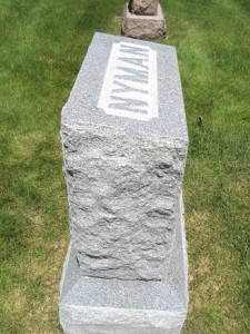 New headstone