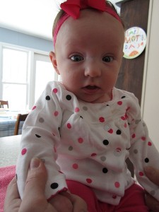 Trying to sit, at 3 months