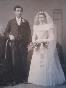 Carl Johansson and bride, 1898