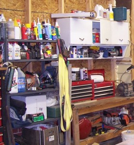 Garage shelves