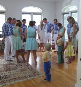 Prayer time just beforehand