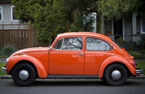 Orange VW Beetle