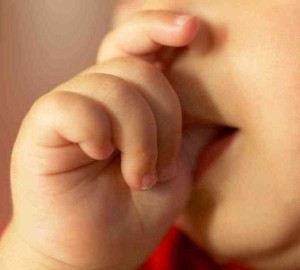 Thumb sucking.