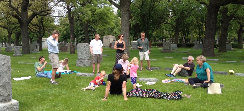 Laughter at the cemetery