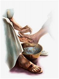 Washing of feet