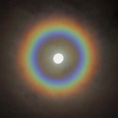 Rainbowed moon