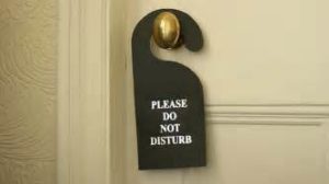 Do not disturb