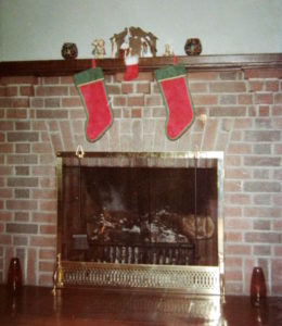 Our fireplace