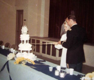 Cutting the cake