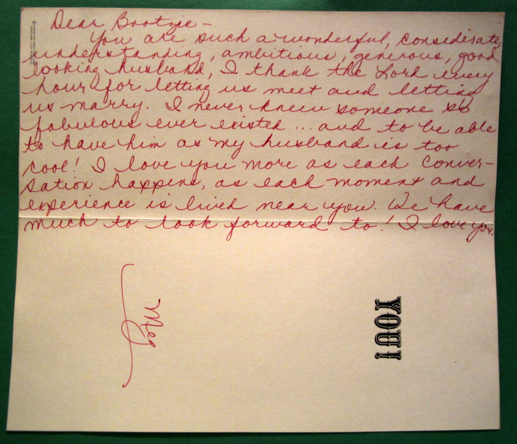 Contemporary card with love