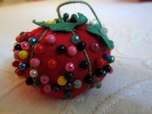 Pin cushion.